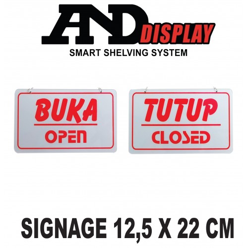 SIGNAGE 12,5 X 22 CM